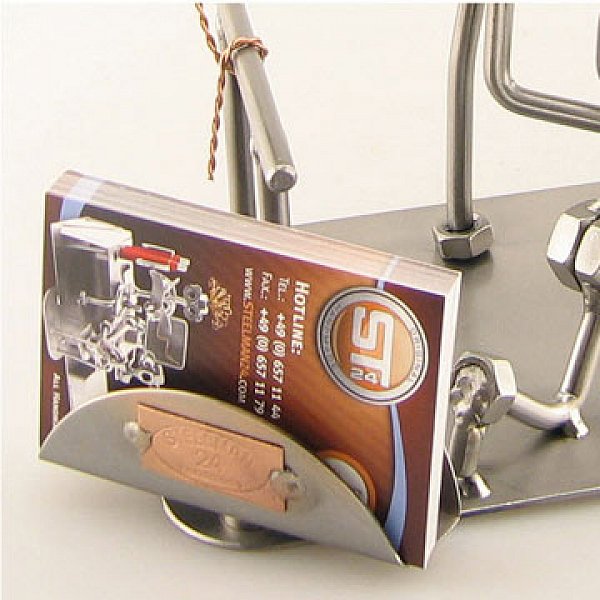 Hufschmied mit Visitenkartenhalter